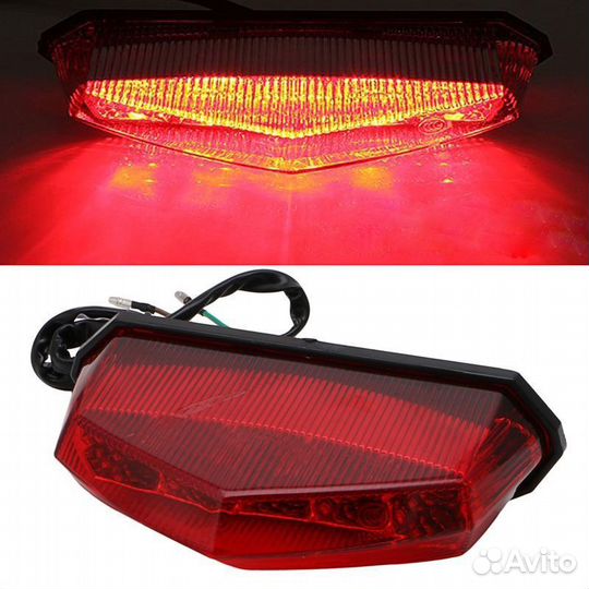 Универсальный стоп сигнал поворота красный