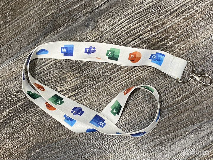 Лента для бейджа, пропуска, карточки, ланъярд