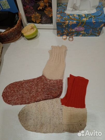 Носки и варежки из овечьей шерсти и козьего пуха