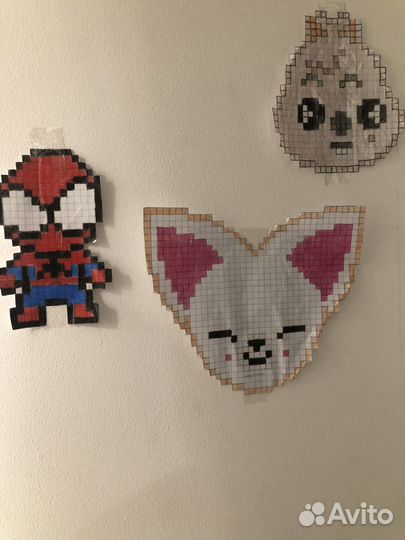 Рисунки в клетку на заказ