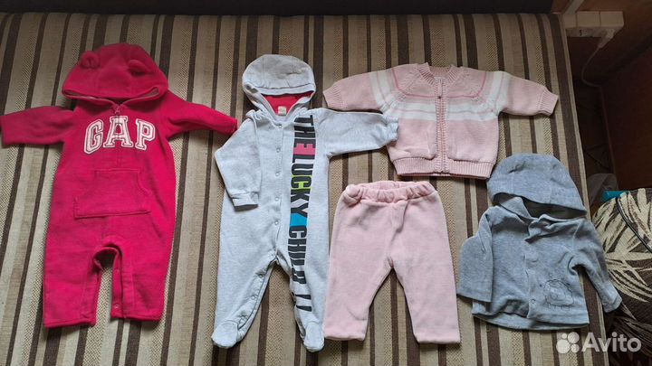 Детские вещи пакетом для девочек от 0 до 12 мес