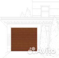 Гаражные ворота Алютех 3000х3000мм, Золотой дуб