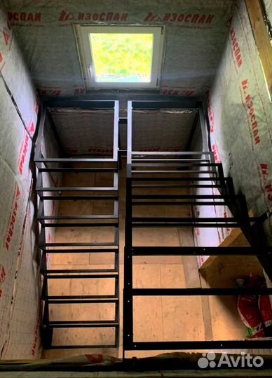 Металлокаркас для лестницы 