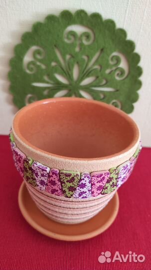 Горшок керамический для комнатных растений