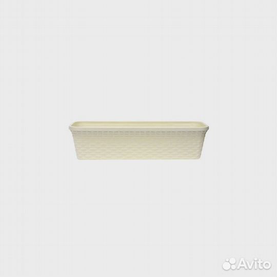 Кашпо прямоугольное 15,0 л 60 см Ротанг слоновая к