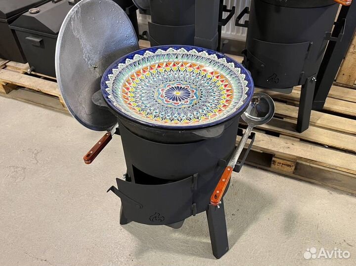 Комплект печь + казан 12л