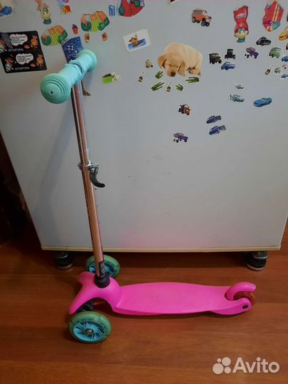 Самокат подростковый с большими колесами и детский