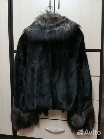 Автоледи полушубок Vito Ponti из норки, чернобурки