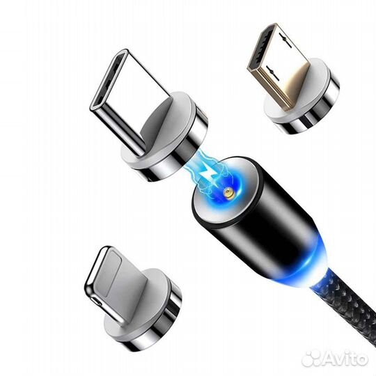 Магнитный кабель micro, type c, iPhone