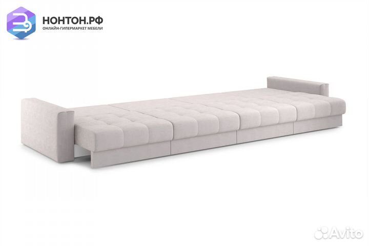 Диван прямой тик-так Монарх бежевый