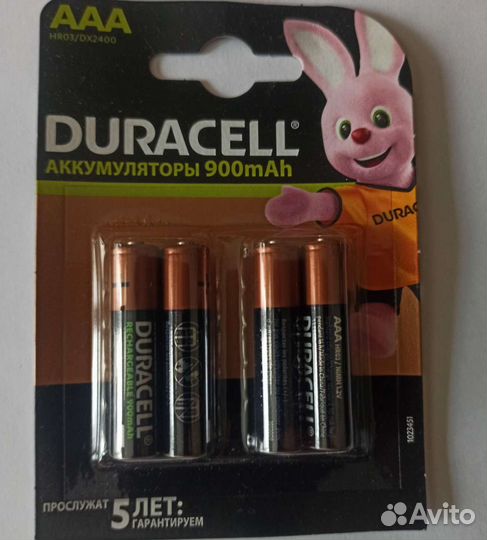 Аккумулятор AAA 900 мАч Duracell 4 шт. в уп Ni-Mh