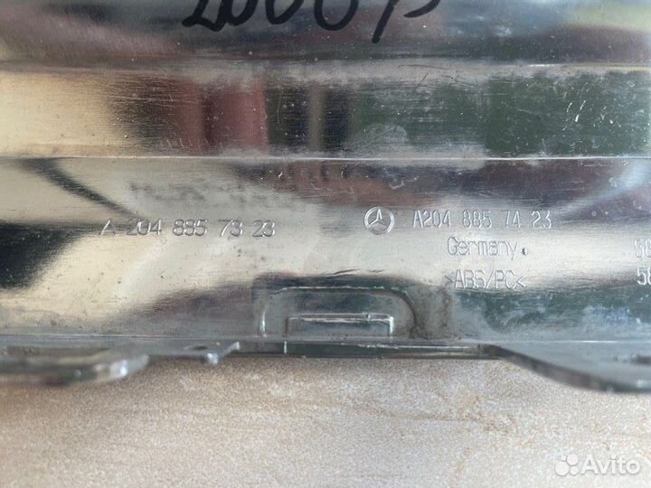 Спойлер бампера задний Mercedes Glk X204 С 2012 По