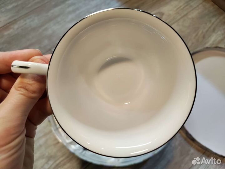 Чайный сервиз фарфор набор чашки для чая и блюдца