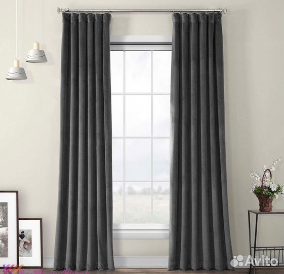 Шторы готовые бархатные