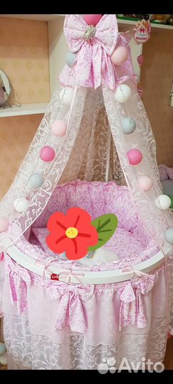 Детская кроватка круглая бу