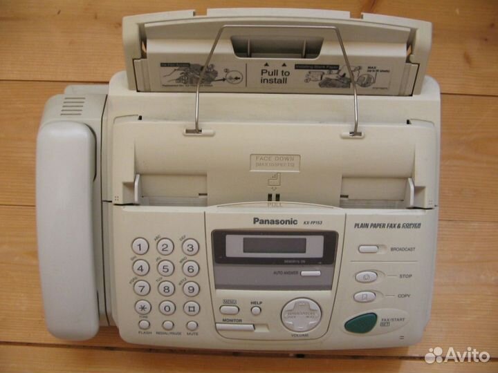 Телефаксы на термобумаге, термопленке и др. Список