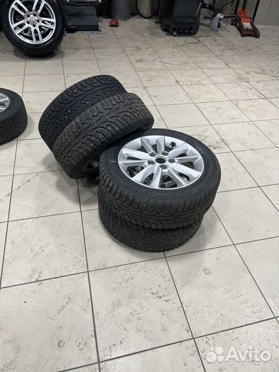 Диски KIA Cerato Шины 205 55 16 зимние бу