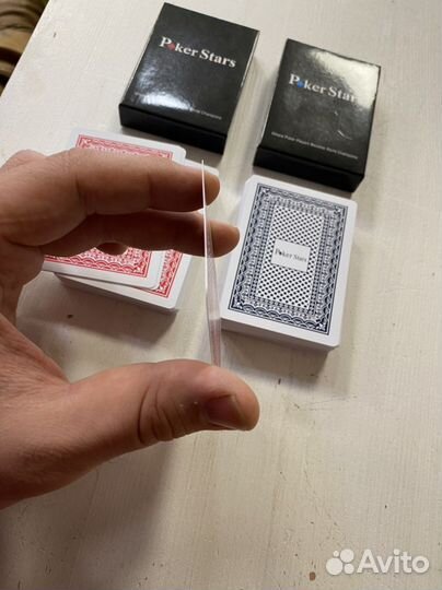 Пластиковые игральные карты Poker Stars (новые)