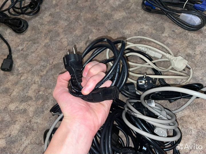 Кабель питания, удлинитель, восьмерка, vga