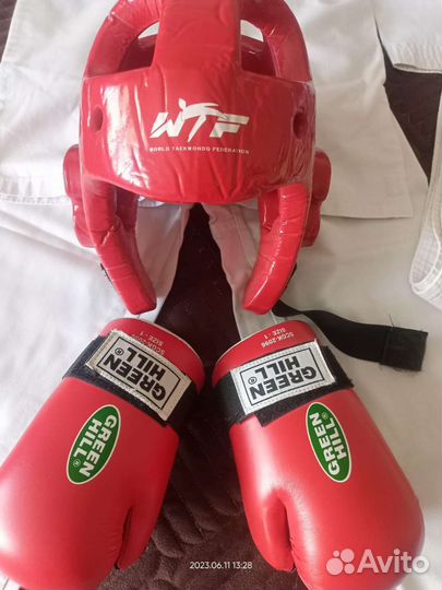 Кимоно, шлем, перчатки