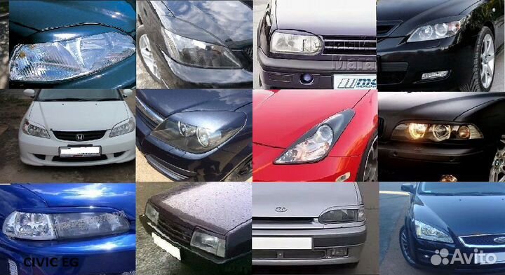 Реснички на фары фонари Лансер 10 X bmw e39