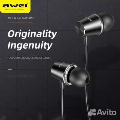 Универсальные проводные наушники Awei PC-2