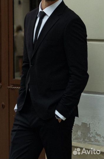 Пиджак мужской casual черный