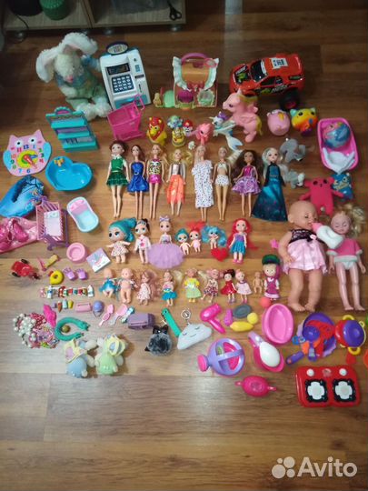 Куклы пупсы игрушки для девочки пакетом