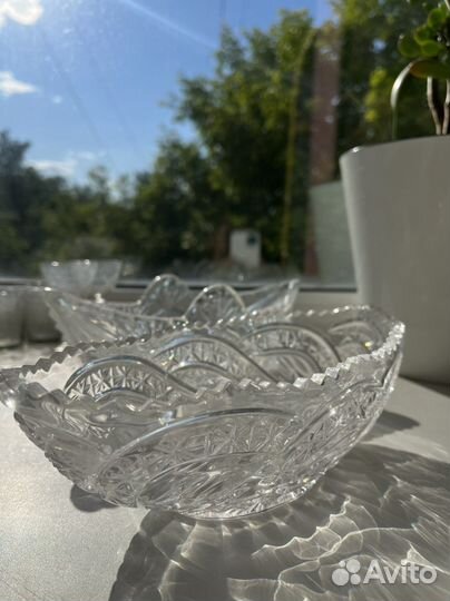 Хрусталь салатники среднего размера СССР