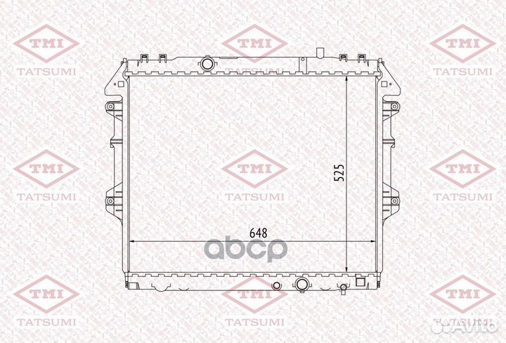 Радиатор двигателя TGA1065 tatsumi