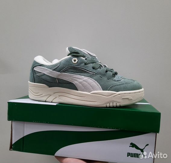 Puma 180 Corduroy 'Green White', зеленый