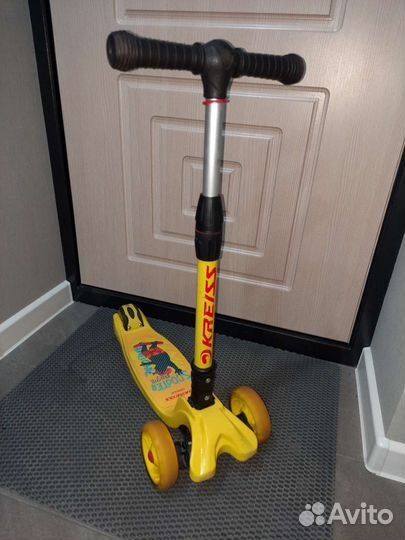 Самокат детский трехколесный бу