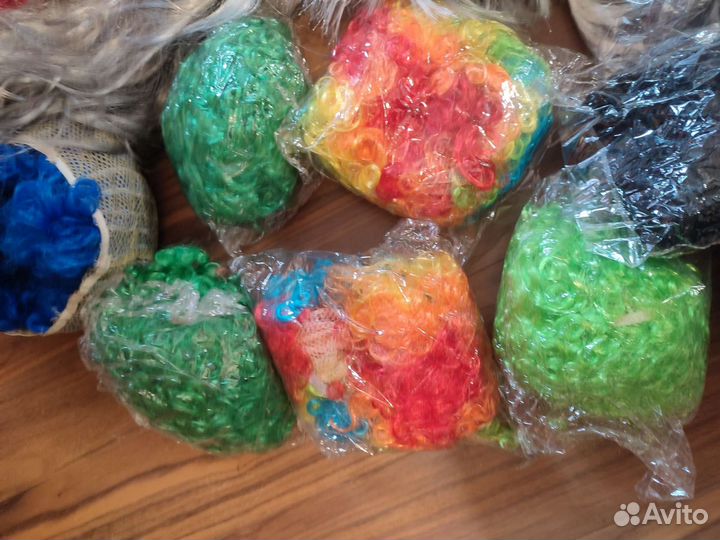 Парики цветные