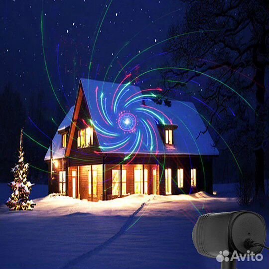 Лазер для улицы прожектор подсветка сада дома