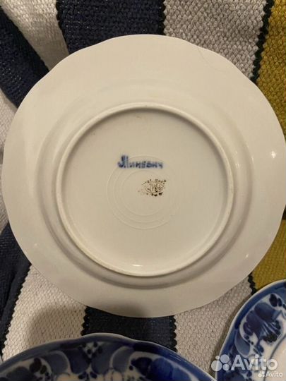 Гжель СССР тарелки авторские