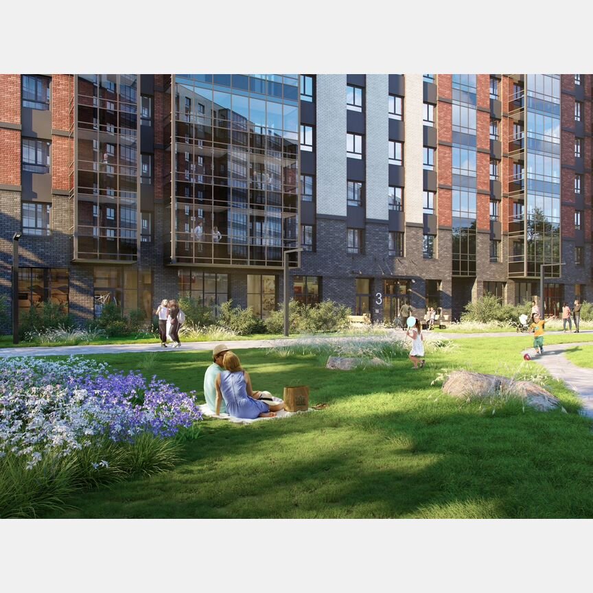 1-к. квартира, 43,3 м², 1/12 эт.