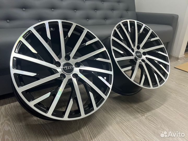 Диски литые R19 5*112 Черные с проточкой для Audi