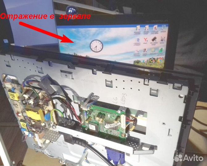 Материнская плата монитора LG L1520B (скалер)