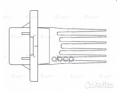 Резистор э/вент. отоп. для а/м Hyundai/KIA Tusc