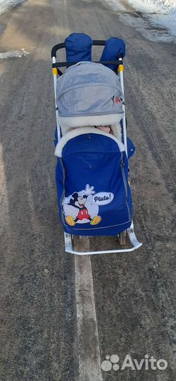 Детские санки коляска