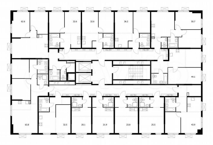 2-к. квартира, 32,6 м², 17/17 эт.