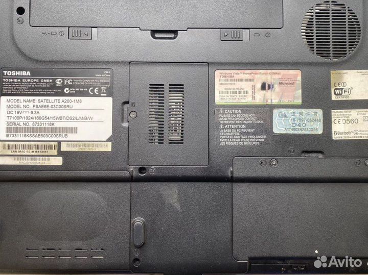 Ноутбук Toshiba Satellite M200 - 1M8