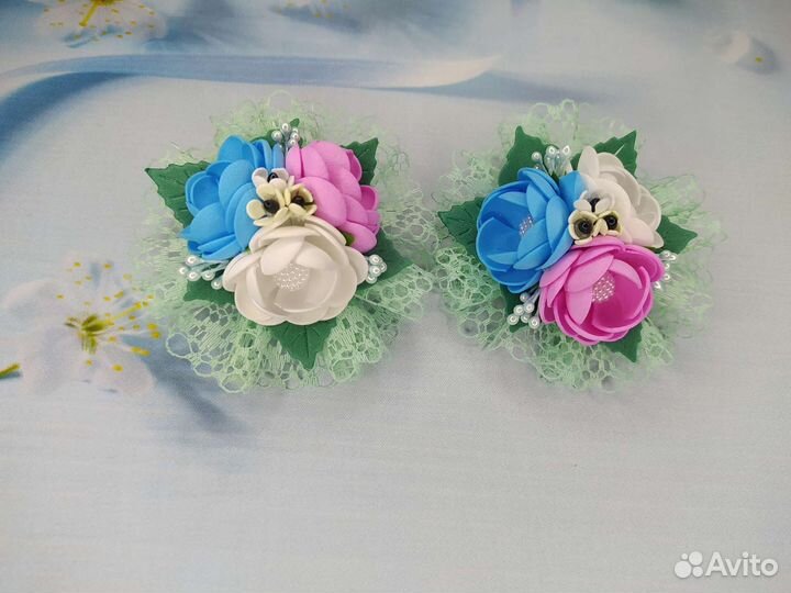 Бантики и заколочки фоамиран