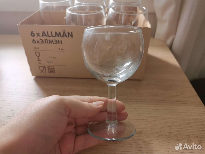 Бокалы для вина IKEA allmän (элмэн) 6 шт