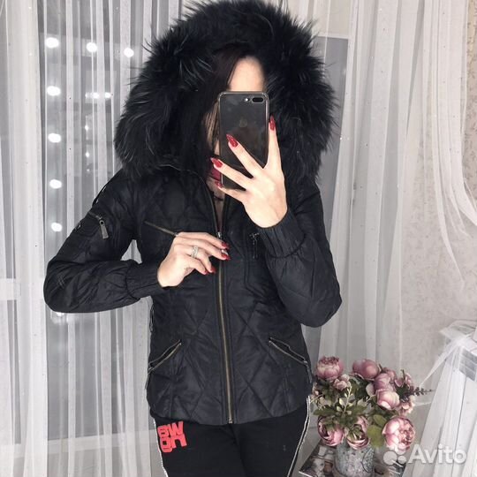 Куртка с натуральным мехом