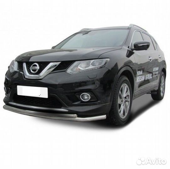 Защита переднего бампера Nissan X-trail (2015)