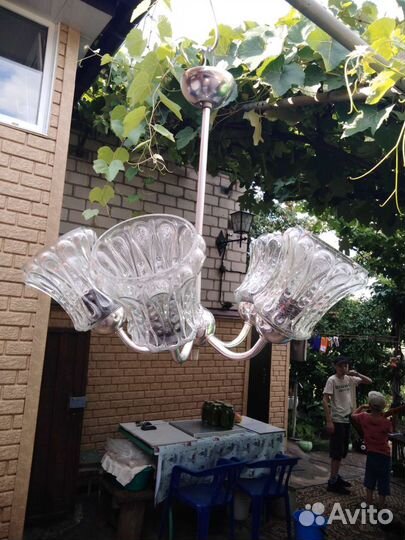 Люстра потолочная подвесная бу