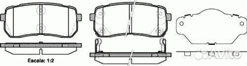 Колодки дисковые з. kia carnival 2.7i v6/2.9 crdi