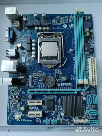 Материнская плата с процессором