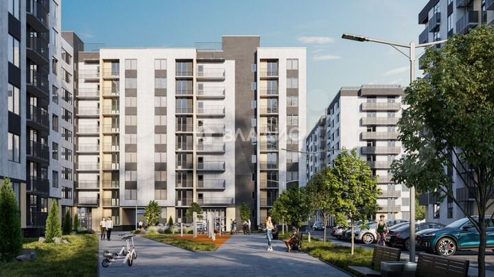 2-к. квартира, 53,6 м², 9/9 эт.